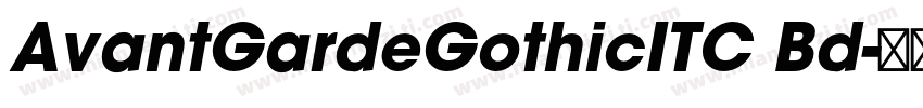 AvantGardeGothicITC Bd字体转换